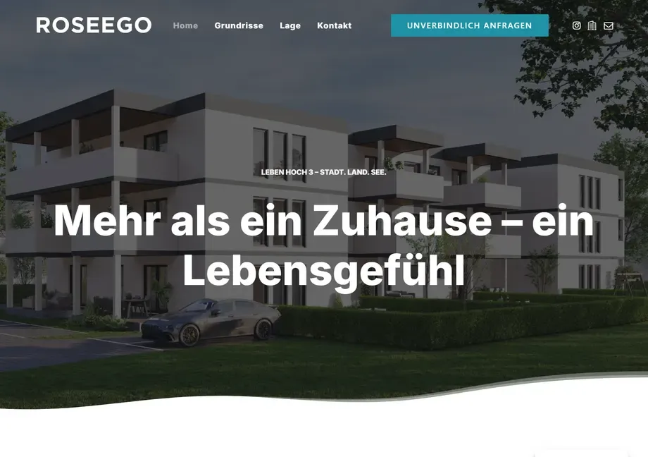 Startseite von ROSEEGO Wohnen
